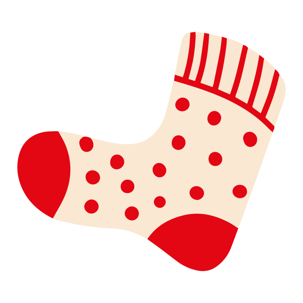 Christmas sock illustration png