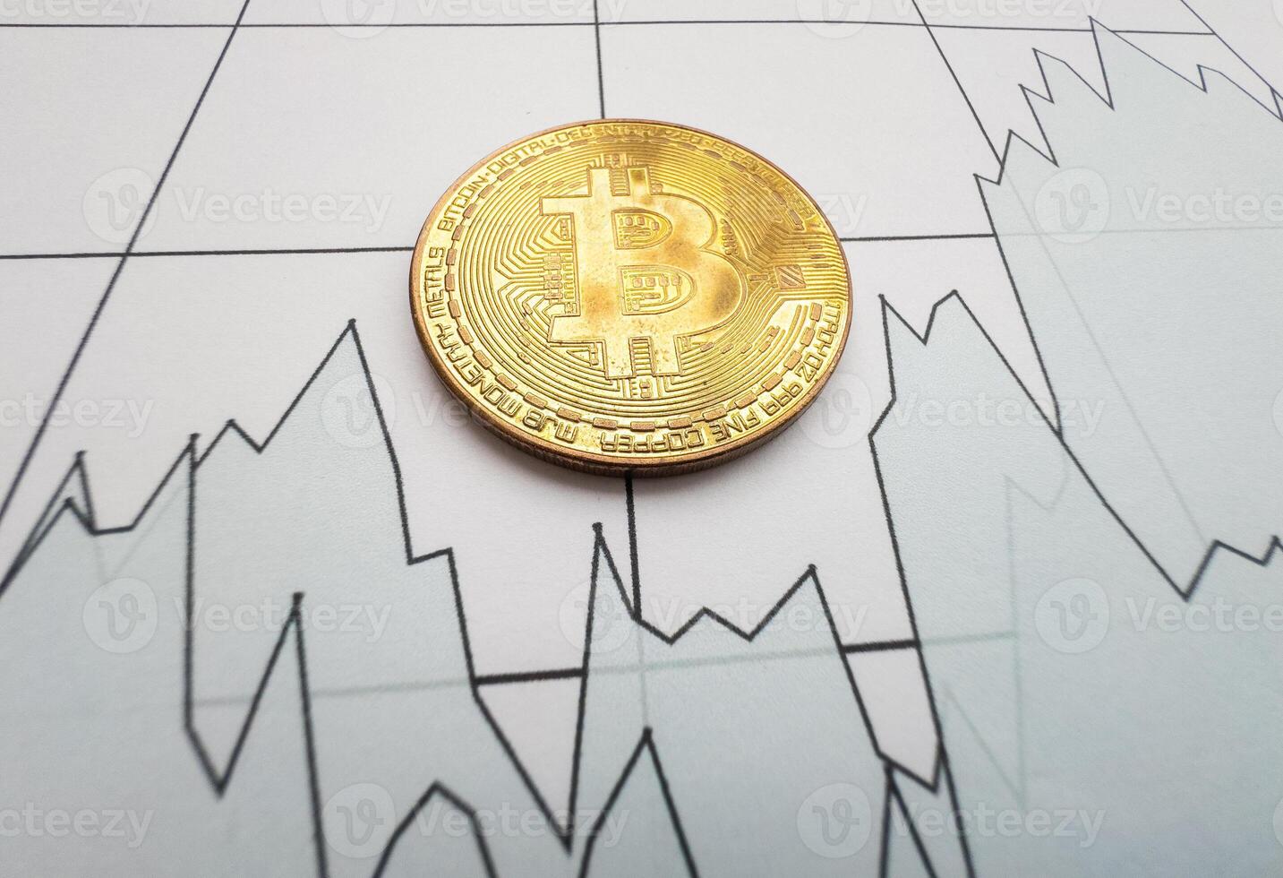 bitcoin silver golden money let profits run 3D rendering include chart stock market investment profit concept isolated background for illustration artwork photo