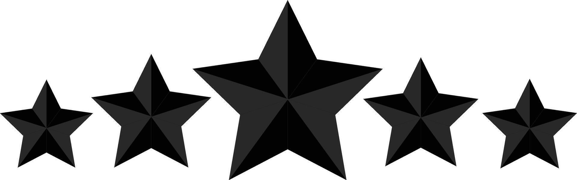 Star icon Black vector