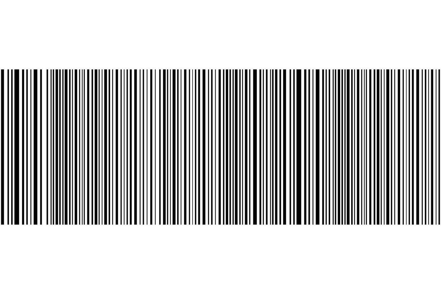Barcode on white background, Abstract black straight line vector
