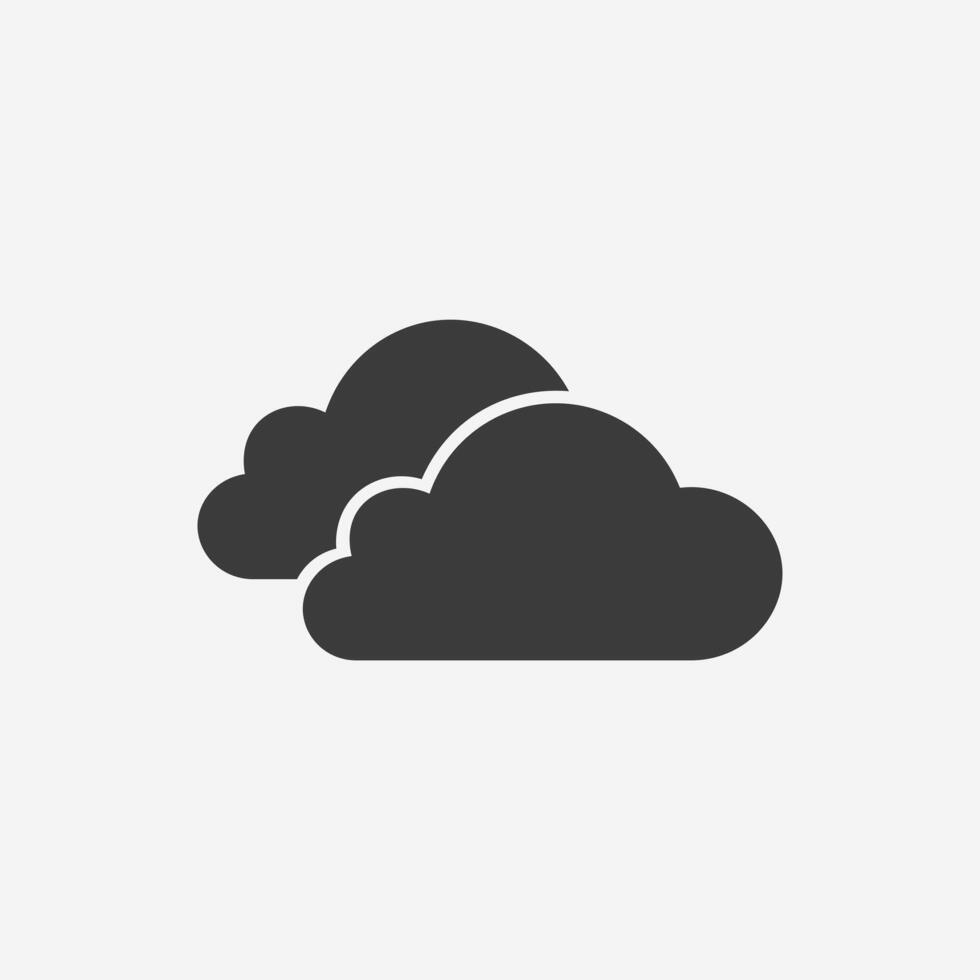 cloud icon. weather, nature, sky, cloudy symbol sign vector