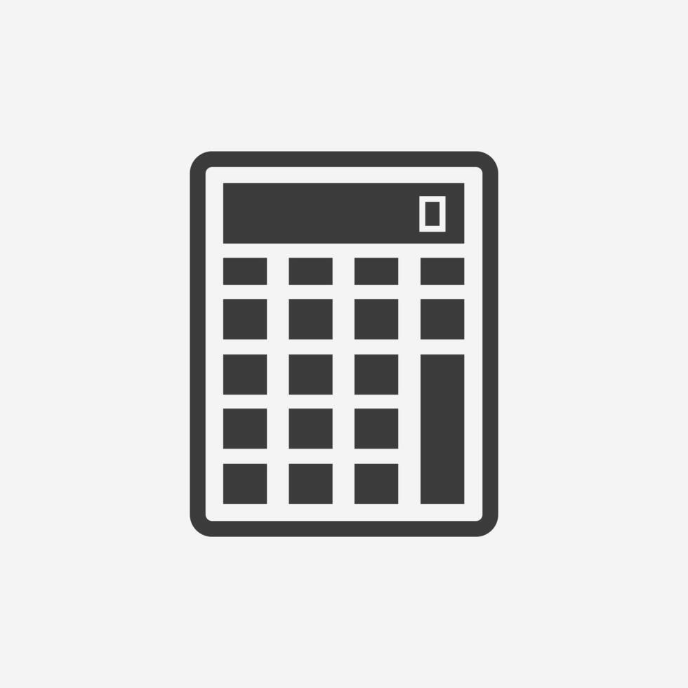count, math, calculator, finance icon isolated symbol sign vector