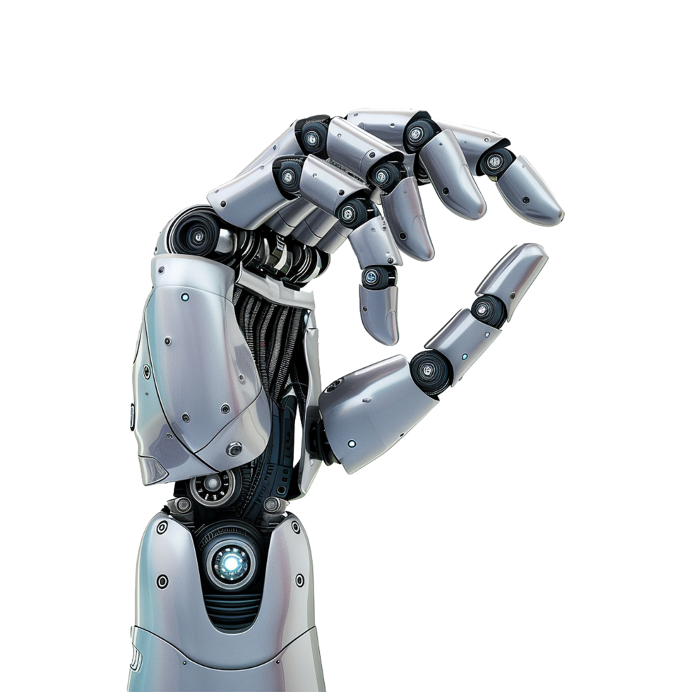 Robot Hand Isolated on Transparent Background png