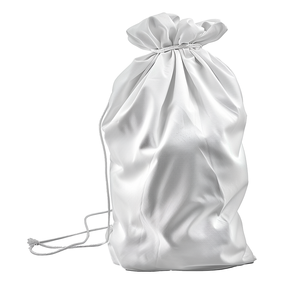white Laundry Bag isolated on background png