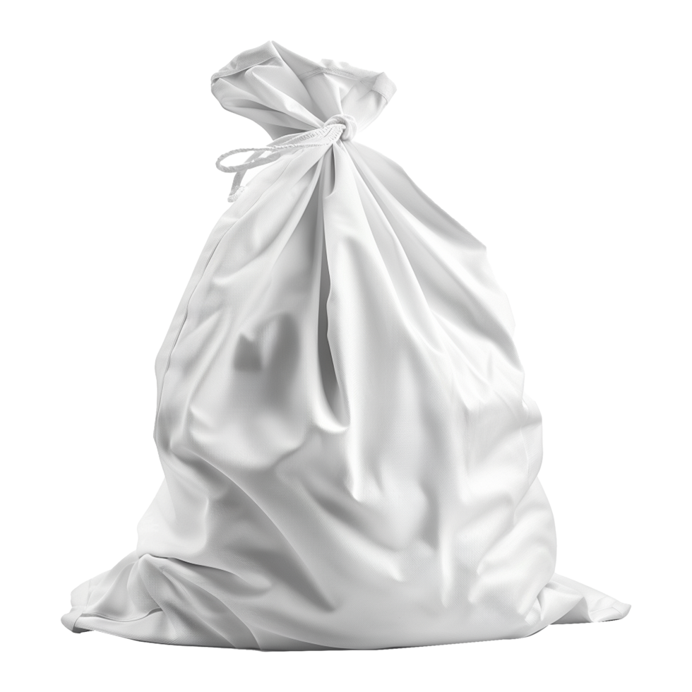 white Laundry Bag isolated on background png