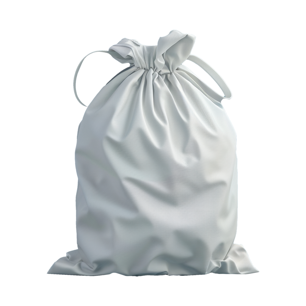 white Laundry Bag isolated on background png