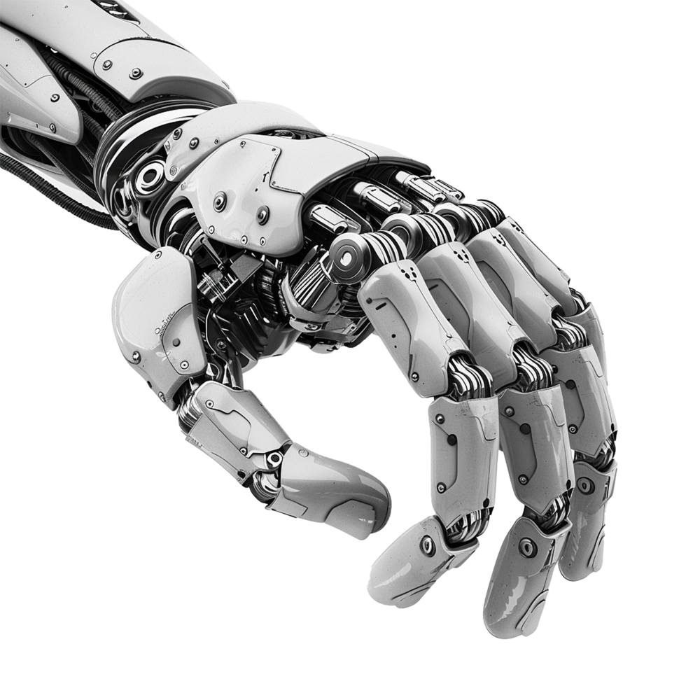 Robot Hand Isolated on Transparent Background png