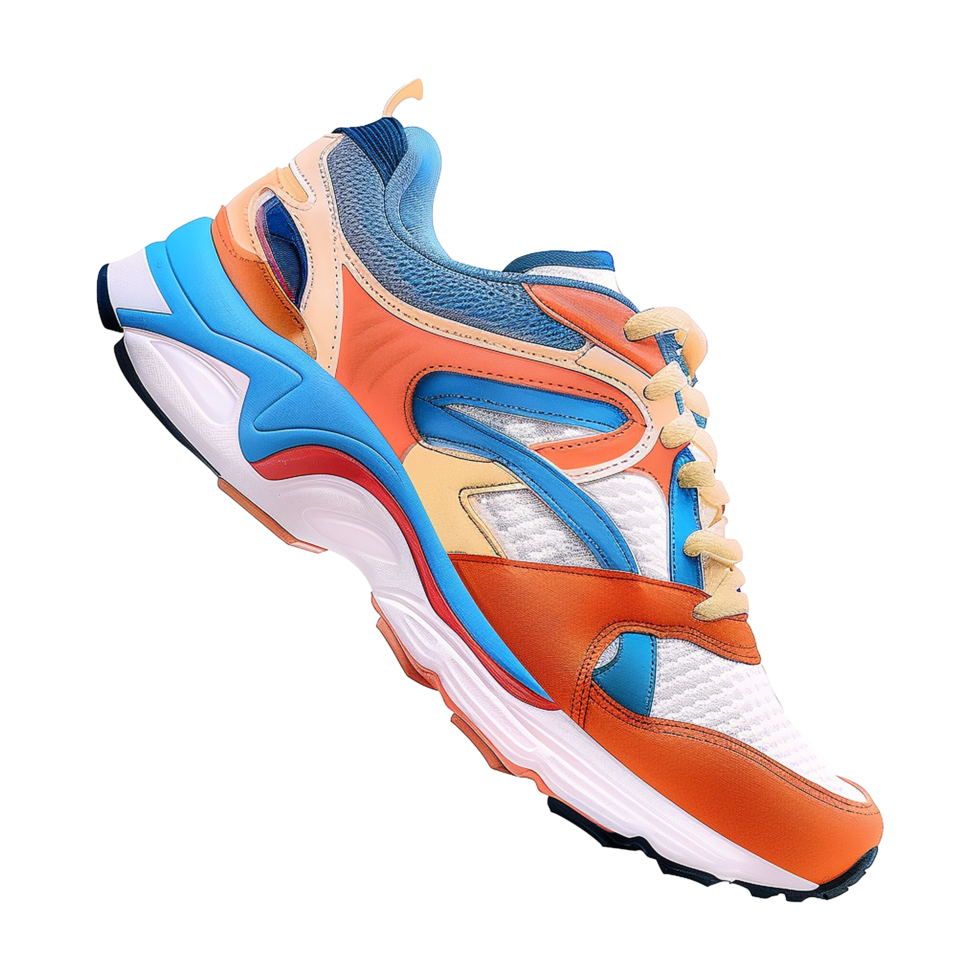 Running shoes or Sneakers for exercising and playing sports isolated on transparent background png
