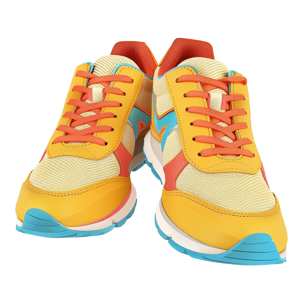 Running shoes or Sneakers for exercising and playing sports isolated on transparent background png