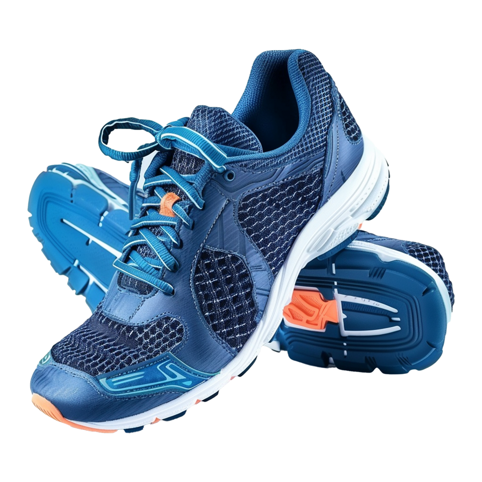 Running shoes or Sneakers for exercising and playing sports isolated on transparent background png