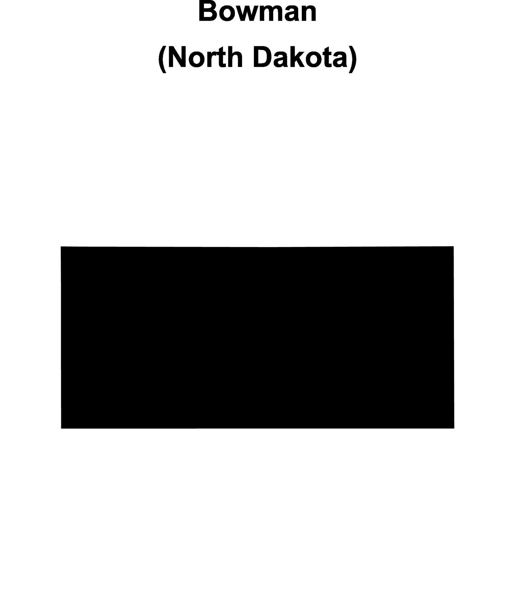 Bowman County, North Dakota blank outline map 46855206 Vector Art at