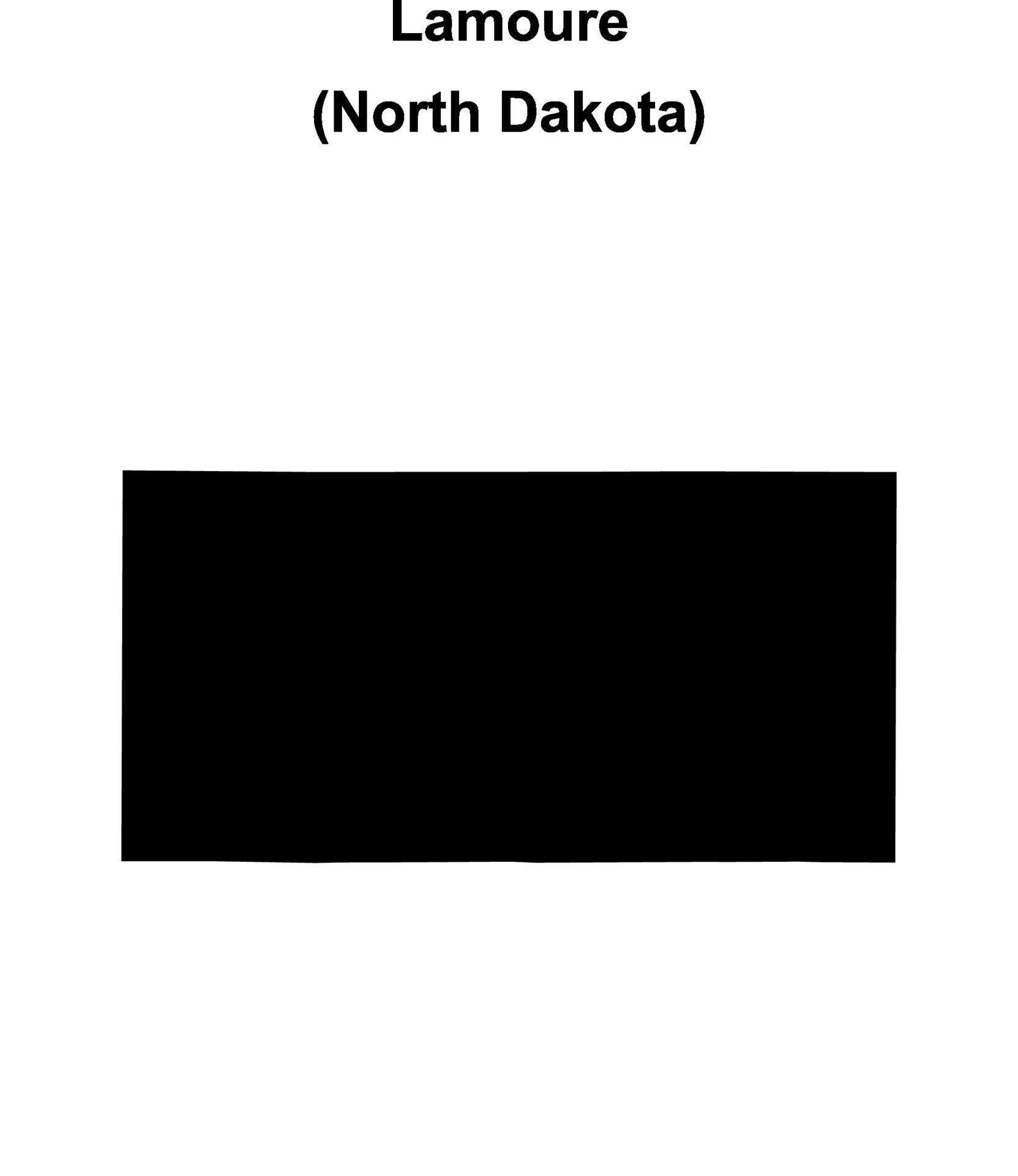 Lamoure County, North Dakota blank outline map 46855221 Vector Art at