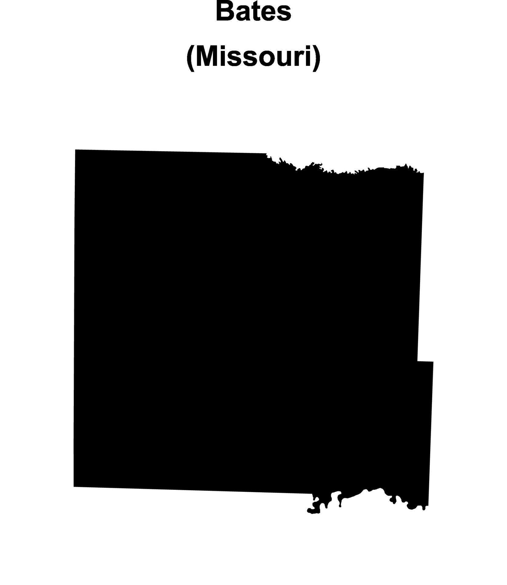Bates County Missouri Criminal Public Records Bates County, Missouri blank outline map 46856264 Vector Art at Vecteezy