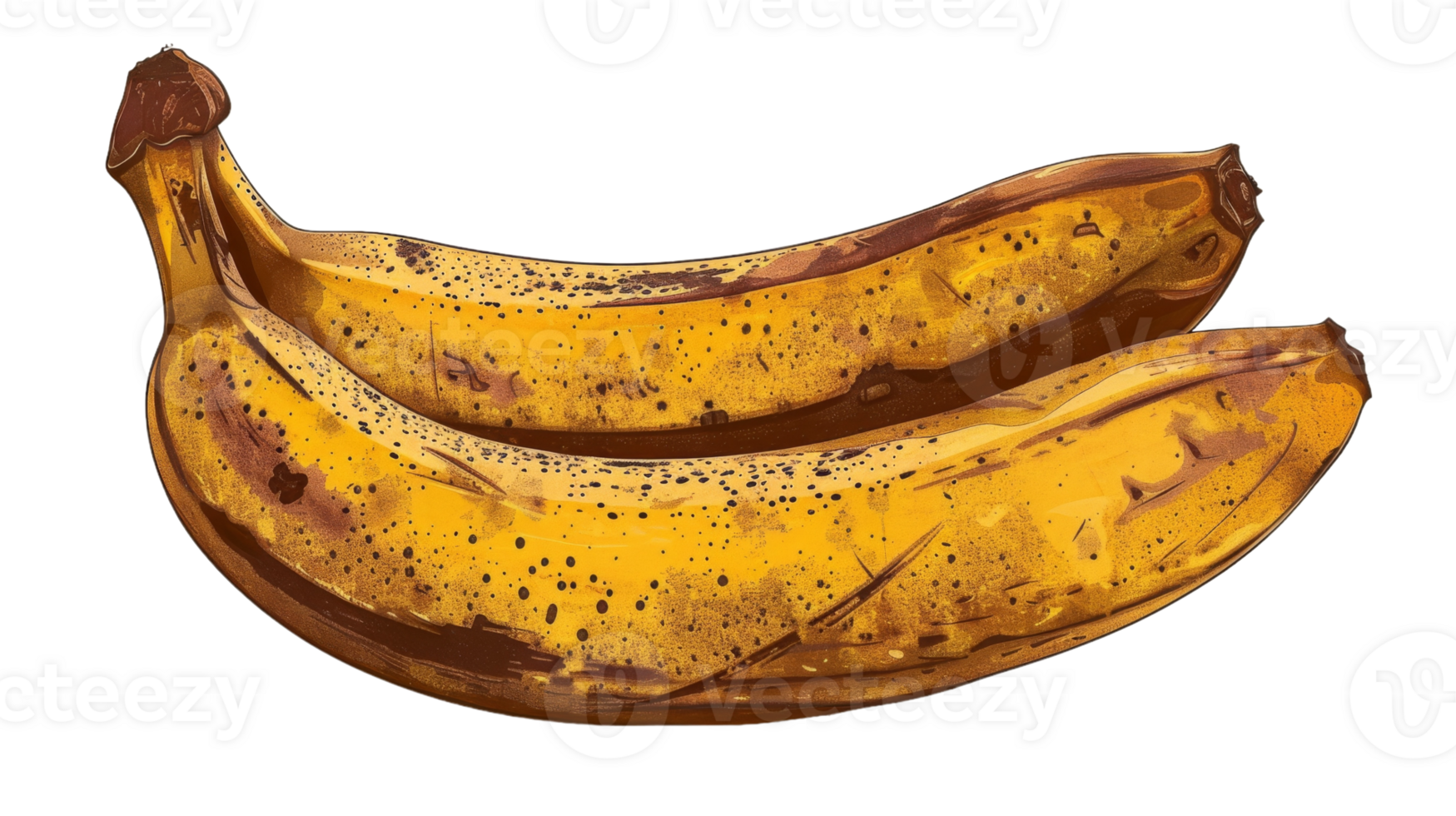 Plantain Banana on the Transparent Background, Format png