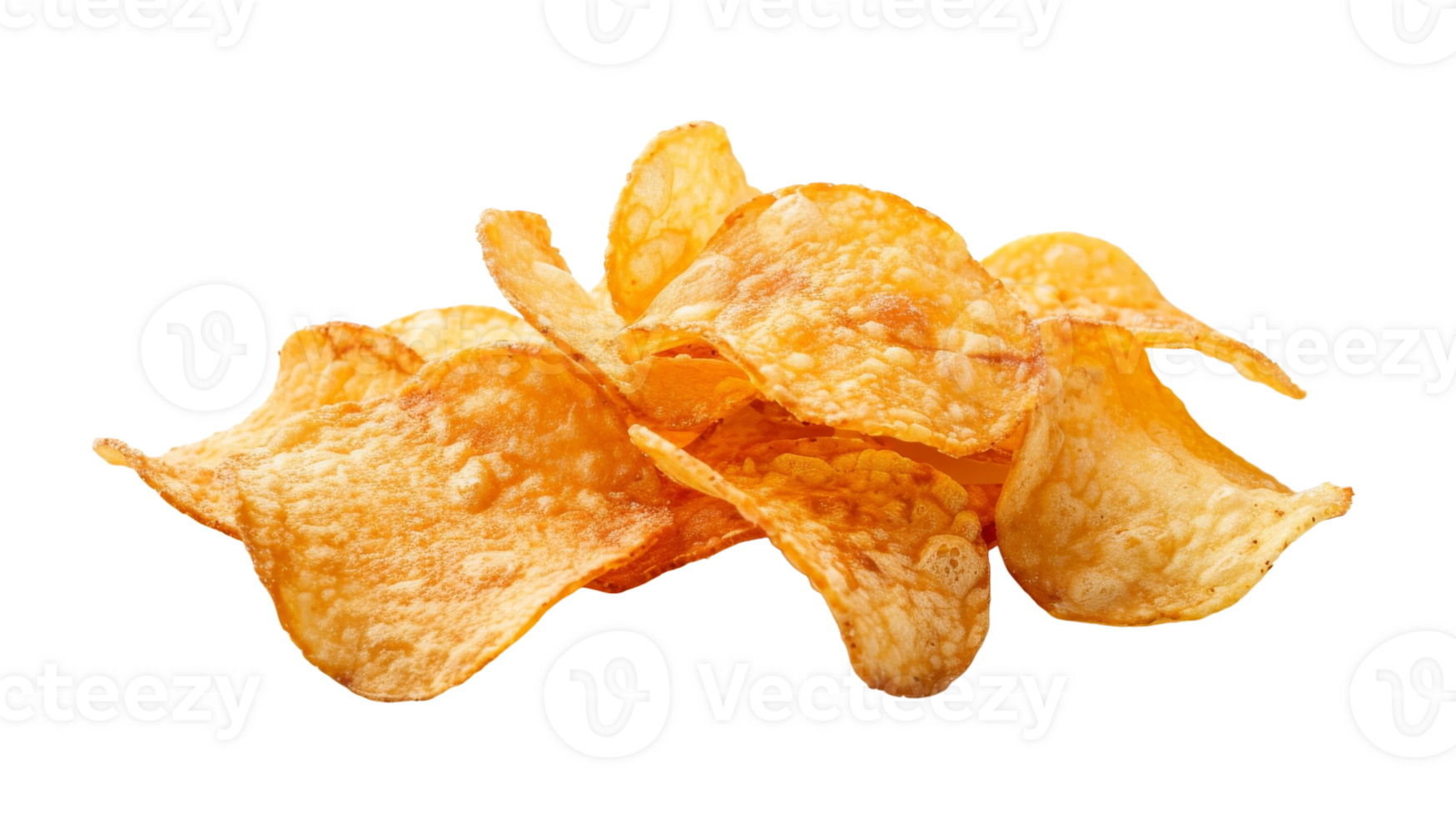 Potato chips on the Transparent Background, Format png