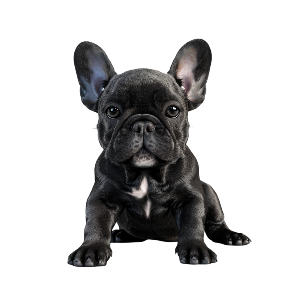 french bulldog puppy on transparent background Generative-AI png