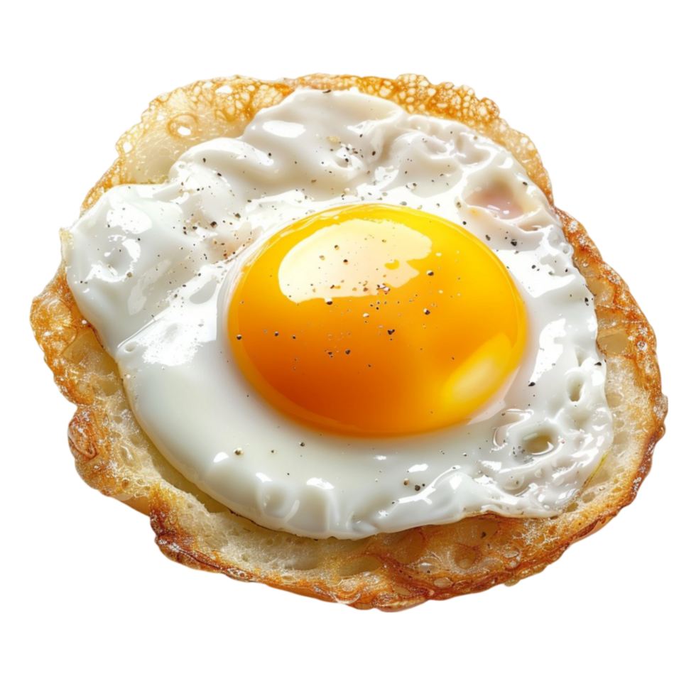 fried egg on toast Generative-AI png