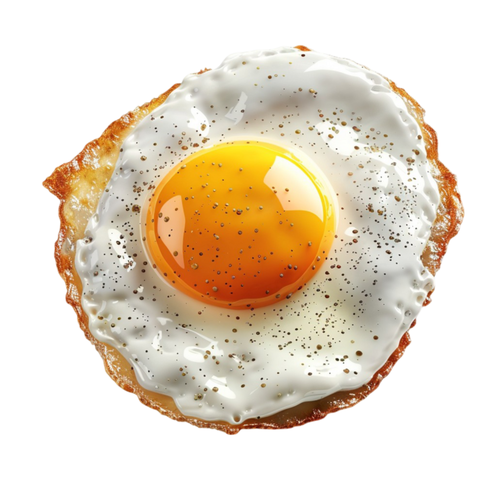 fried egg on toast Generative-AI png