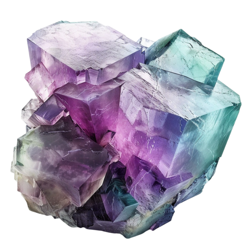 amethyst crystal, transparent background, Generative-AI png