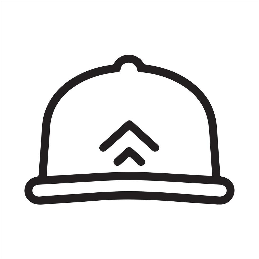 cap single Line Icon Design outline. vector