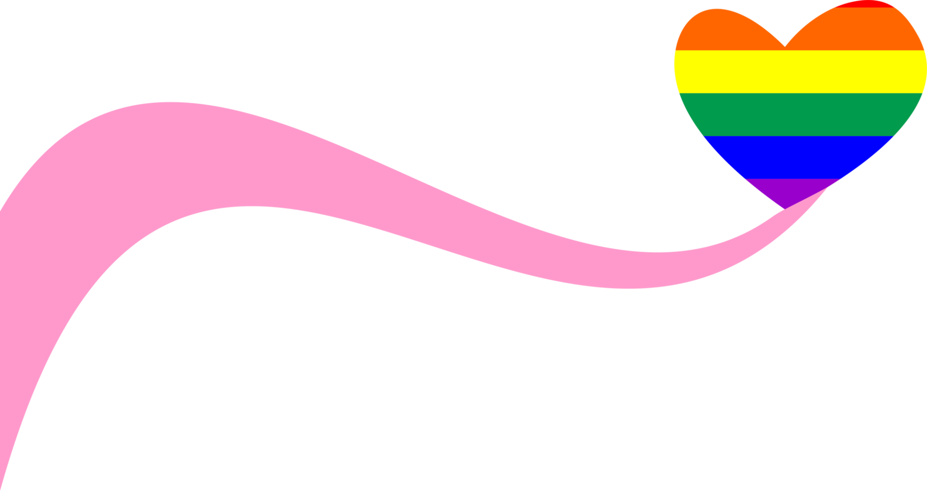 Rainbow heart background png