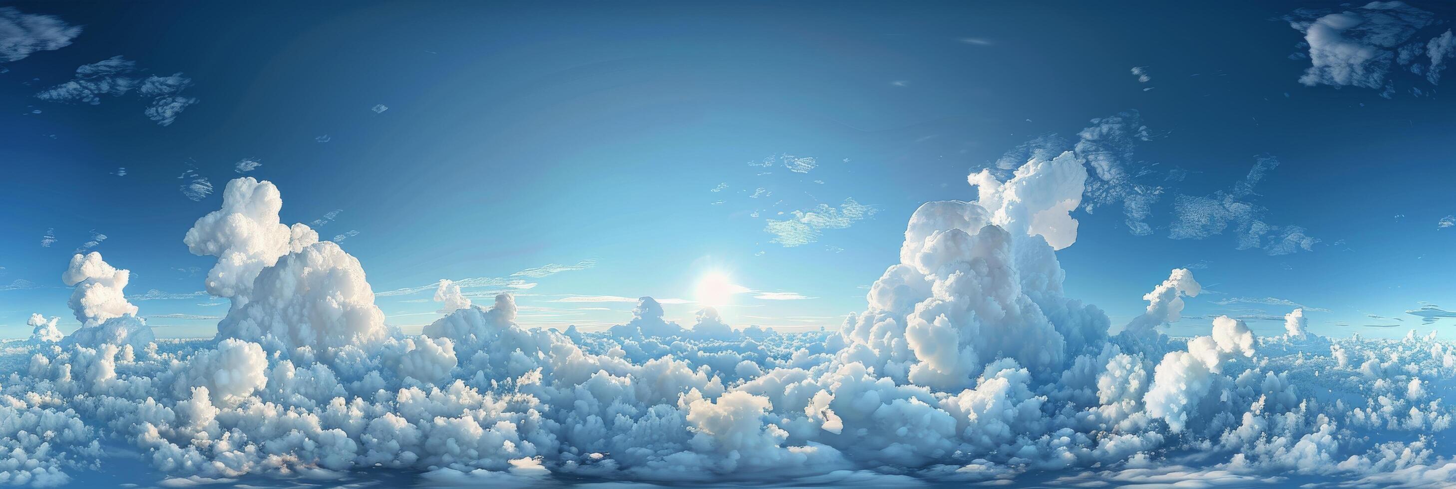 Aerial View of Cumulus Clouds During Daytime photo