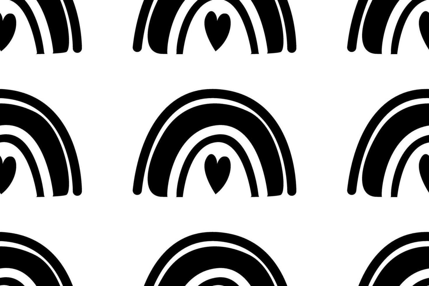 Scandinavian wrapping paper rainbow seamless pattern background vector