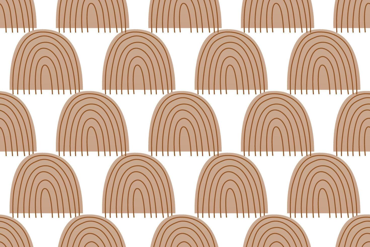 Scandinavian wrapping paper rainbow seamless pattern background vector