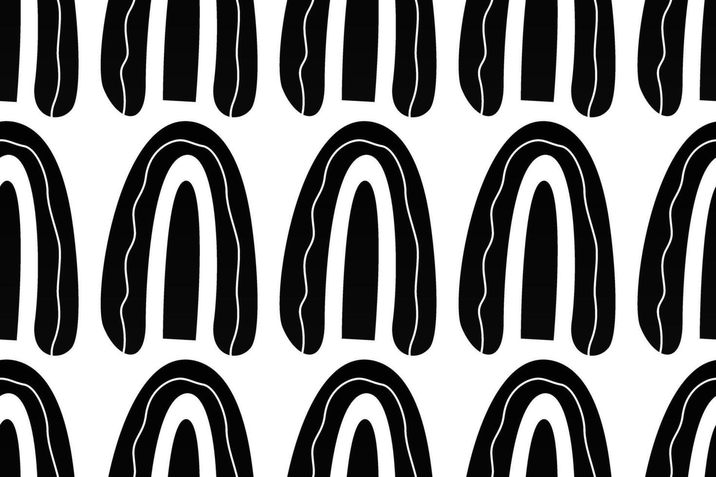 Scandinavian wrapping paper rainbow seamless pattern background vector