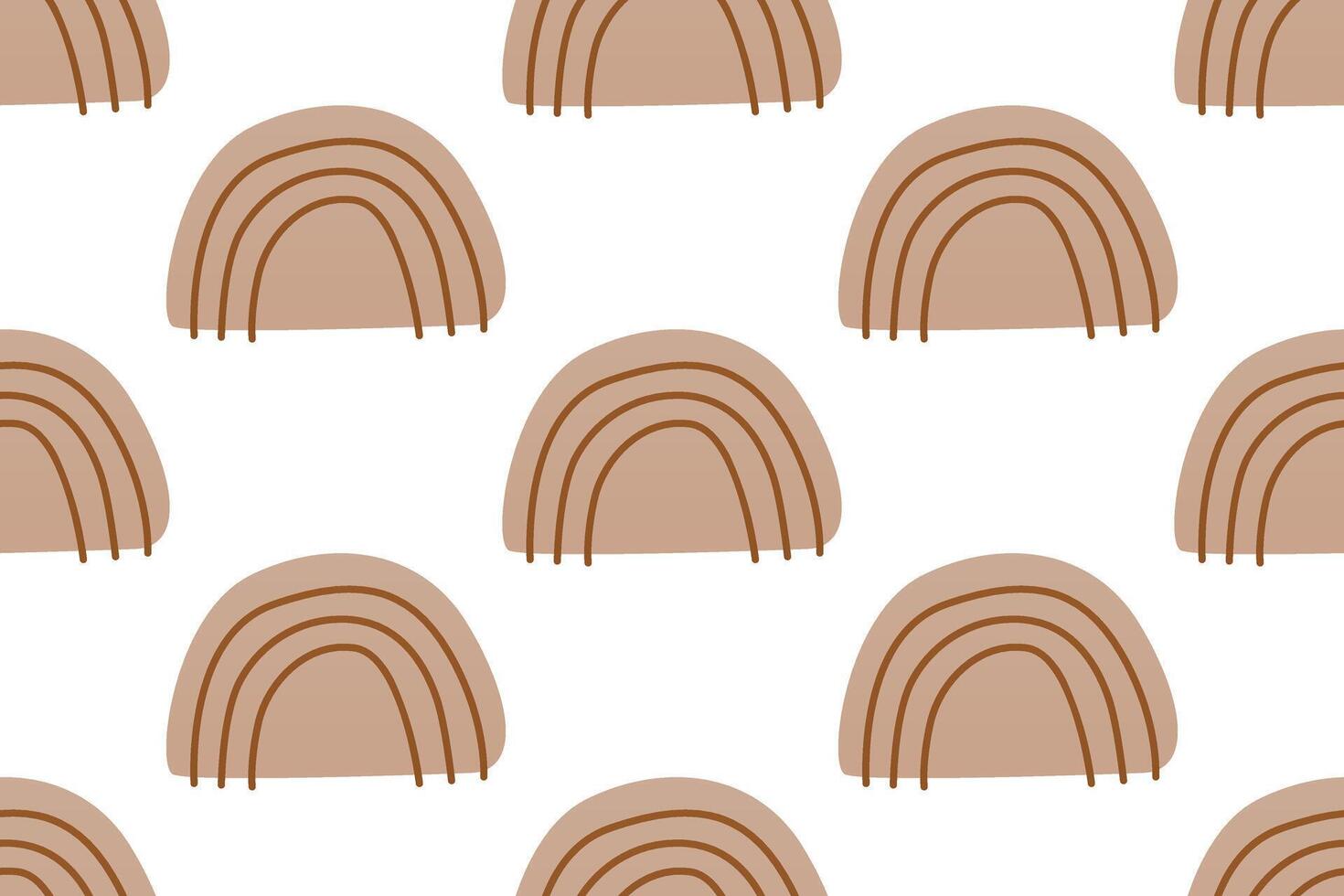Scandinavian wrapping paper rainbow seamless pattern background vector