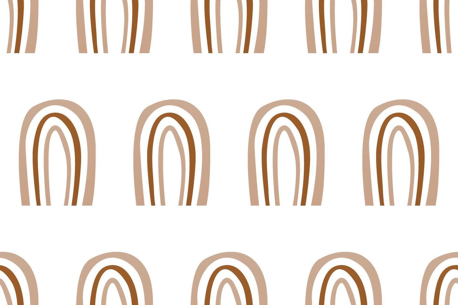 Scandinavian wrapping paper rainbow seamless pattern background vector