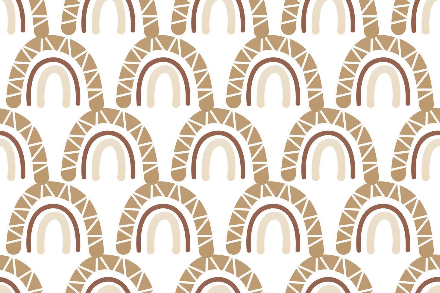 Scandinavian wrapping paper rainbow seamless pattern background vector