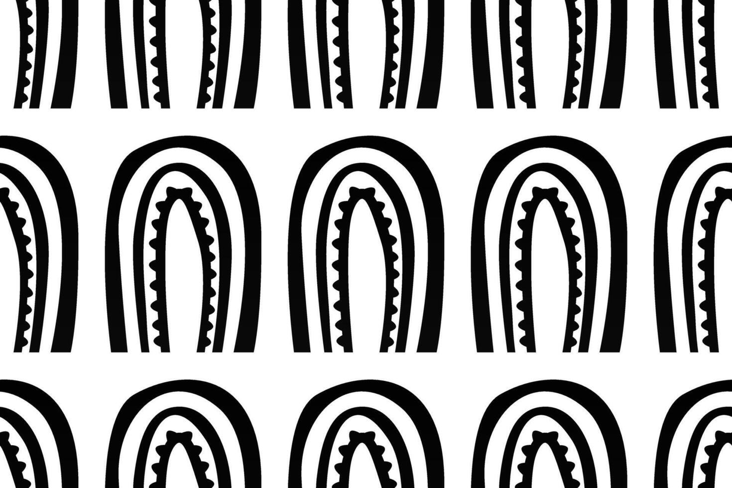 Scandinavian wrapping paper rainbow seamless pattern background vector