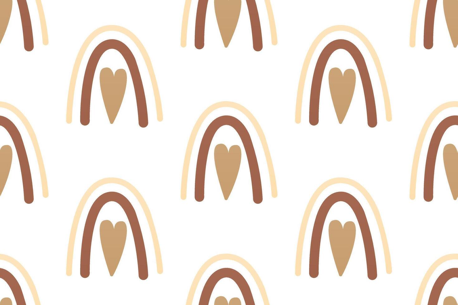 Scandinavian wrapping paper rainbow seamless pattern background vector