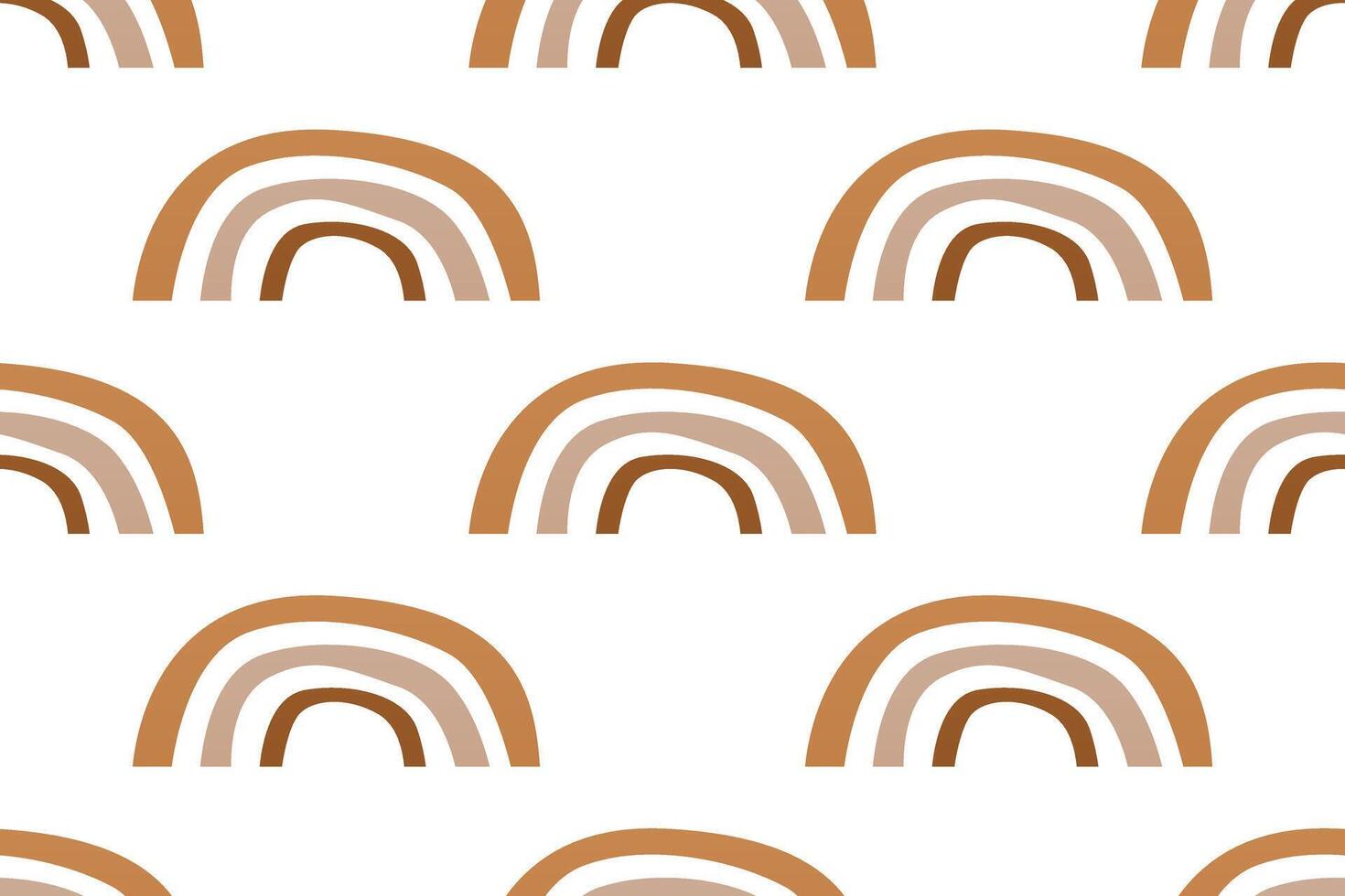Scandinavian wrapping paper rainbow seamless pattern background vector