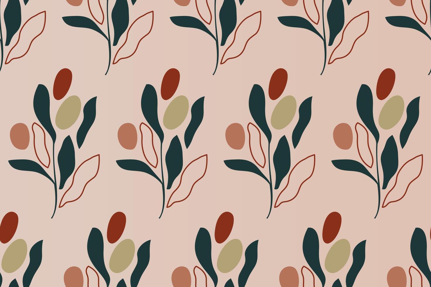 Abstract boho seamless pattern background vector
