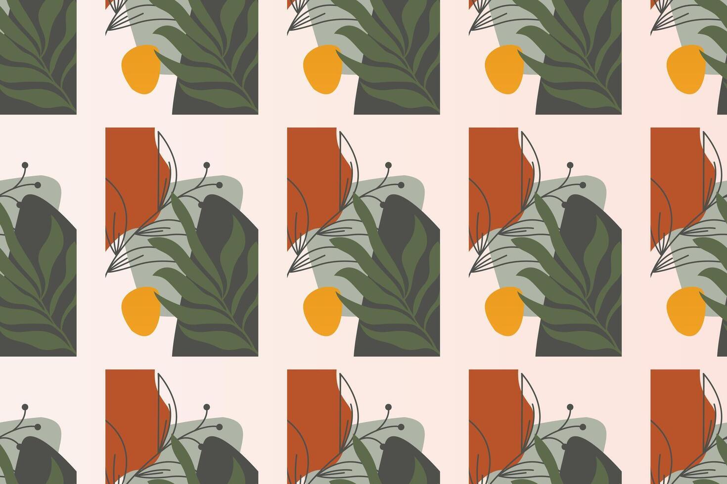 Abstract boho seamless pattern background vector