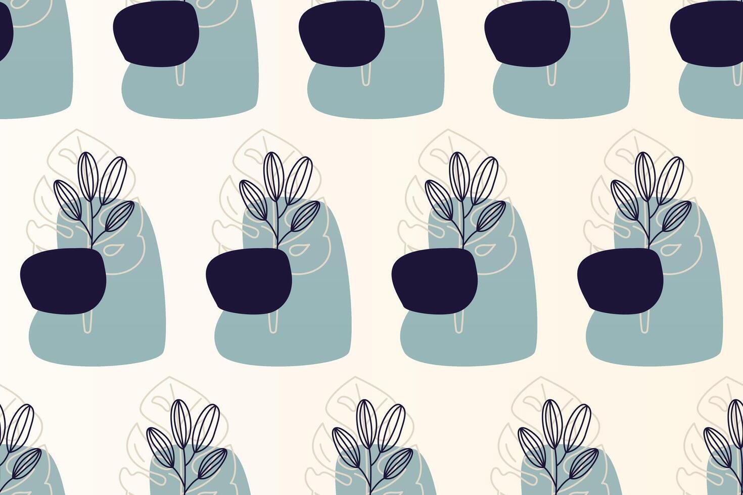 Abstract boho seamless pattern background vector