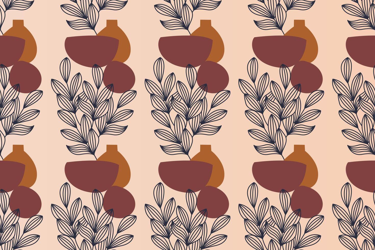 Abstract boho seamless pattern background vector