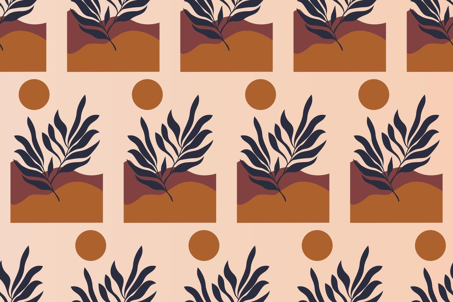 Abstract boho seamless pattern background vector