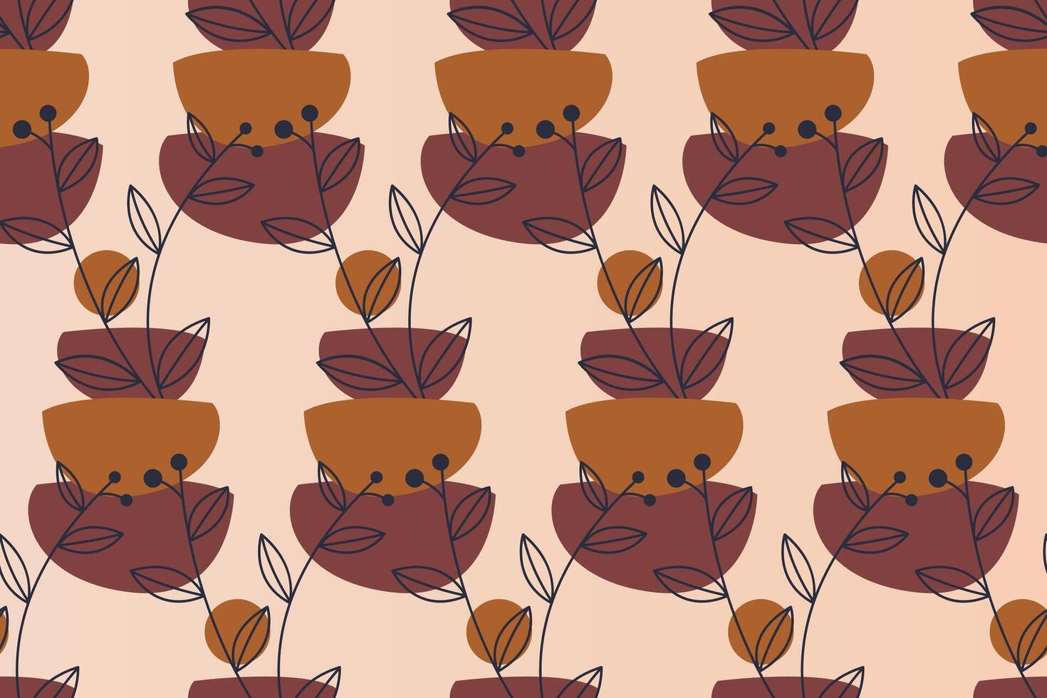 Abstract boho seamless pattern background vector
