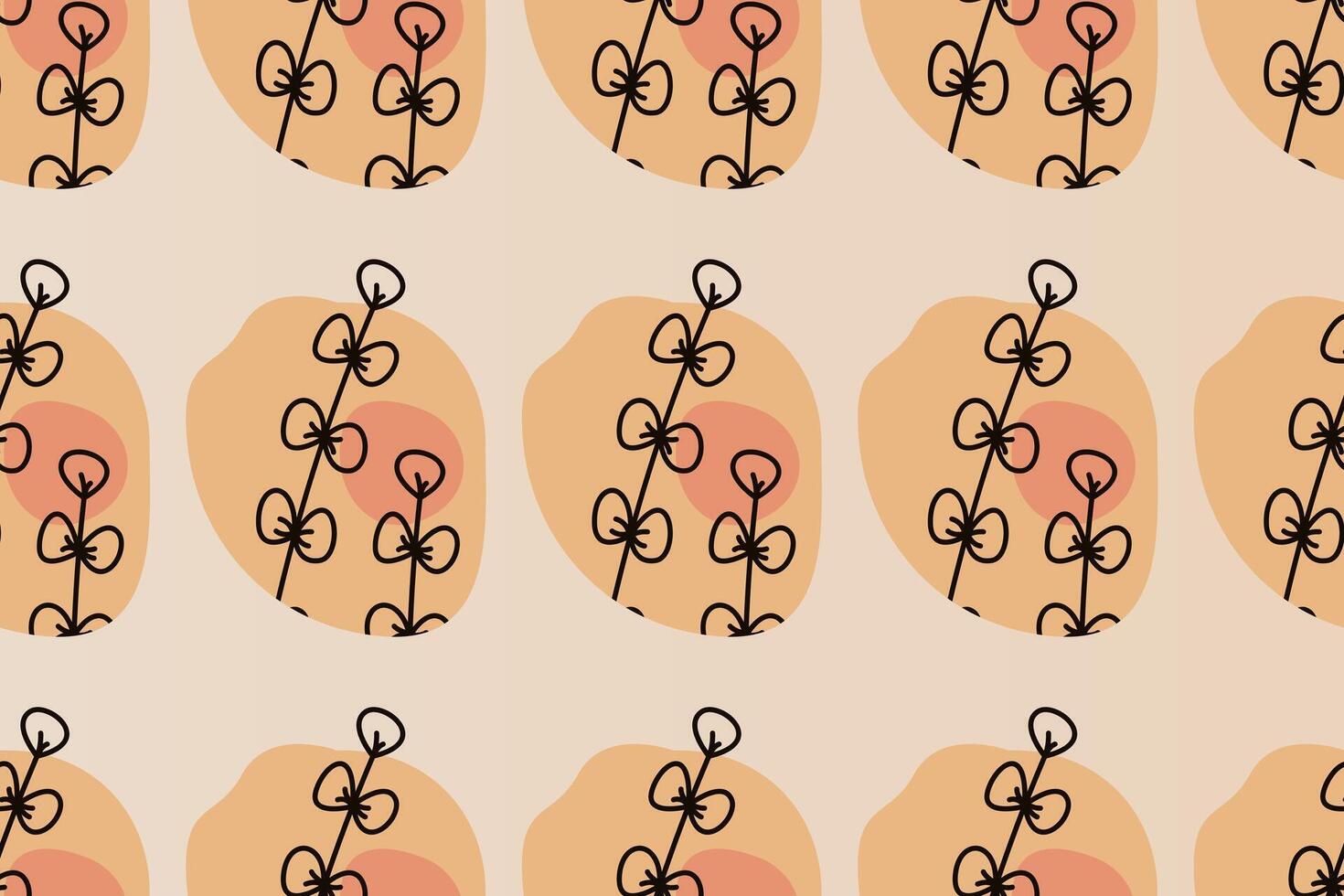 Abstract boho seamless pattern background vector