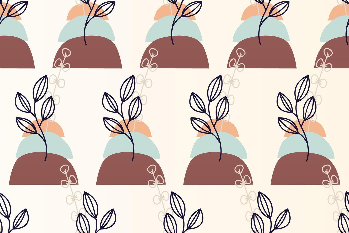 Abstract boho seamless pattern background vector