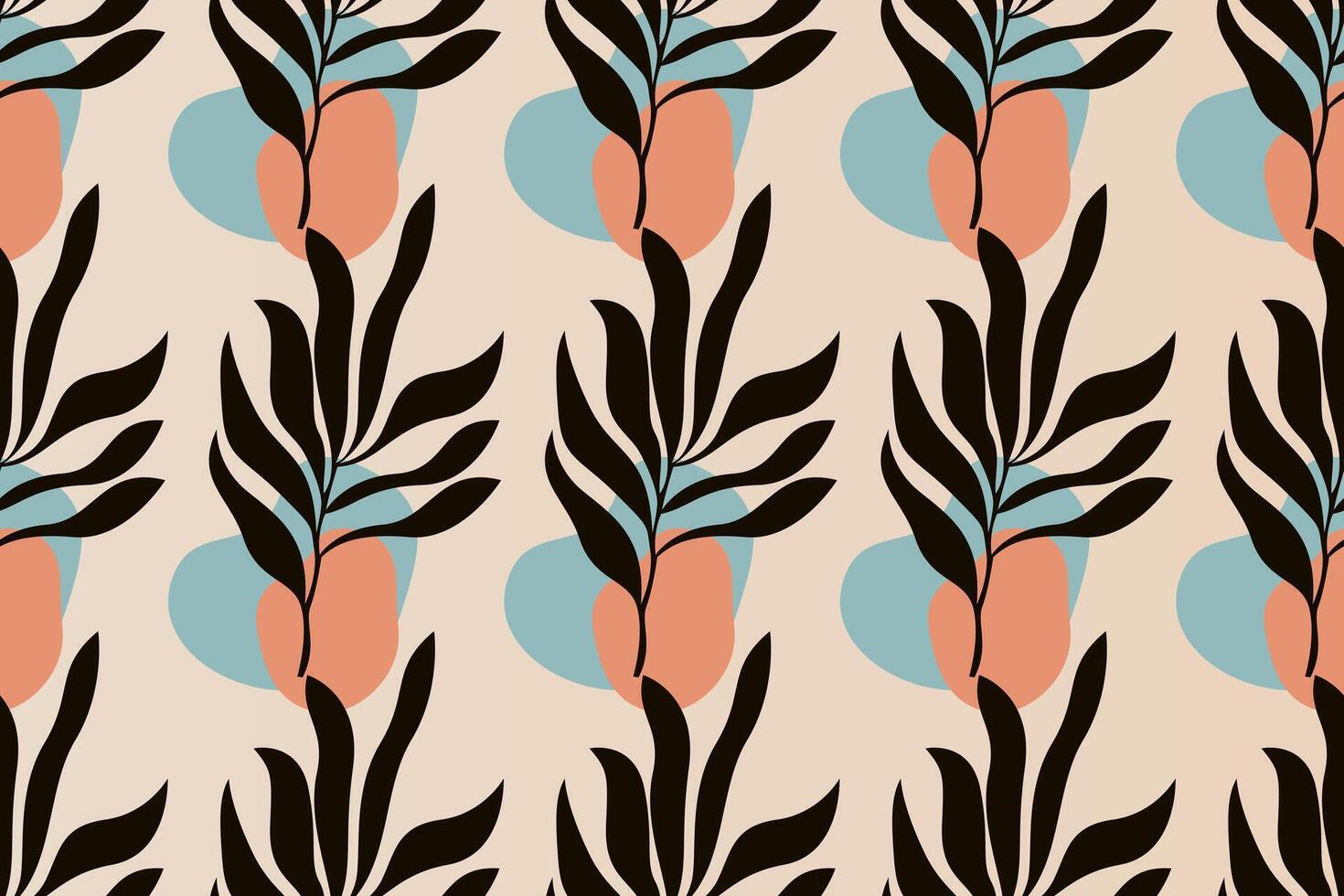Abstract boho seamless pattern background vector