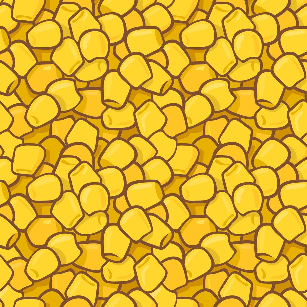 Seamless colorful pattern with maize kernels. Suitable for backgrounds, textile, wrapping paper. vector