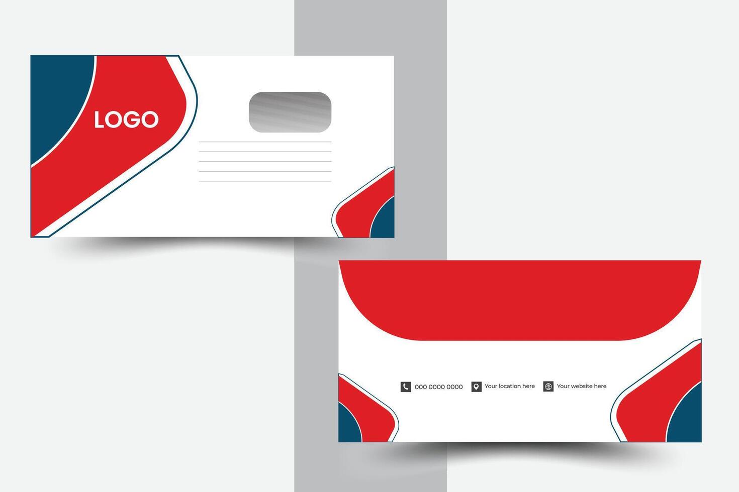 Business Corporate Envelope Design Creative template design vector