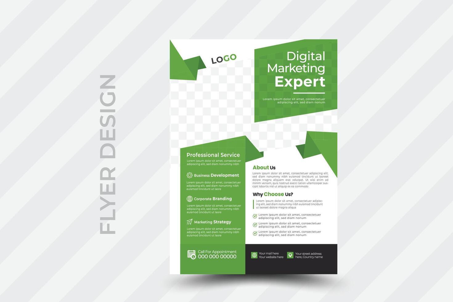 Creative corporate business flyer template,Corporate Business flyer template, Flyer Template Geometric shape used for business poster layout,business flyer template with minimalist layout vector