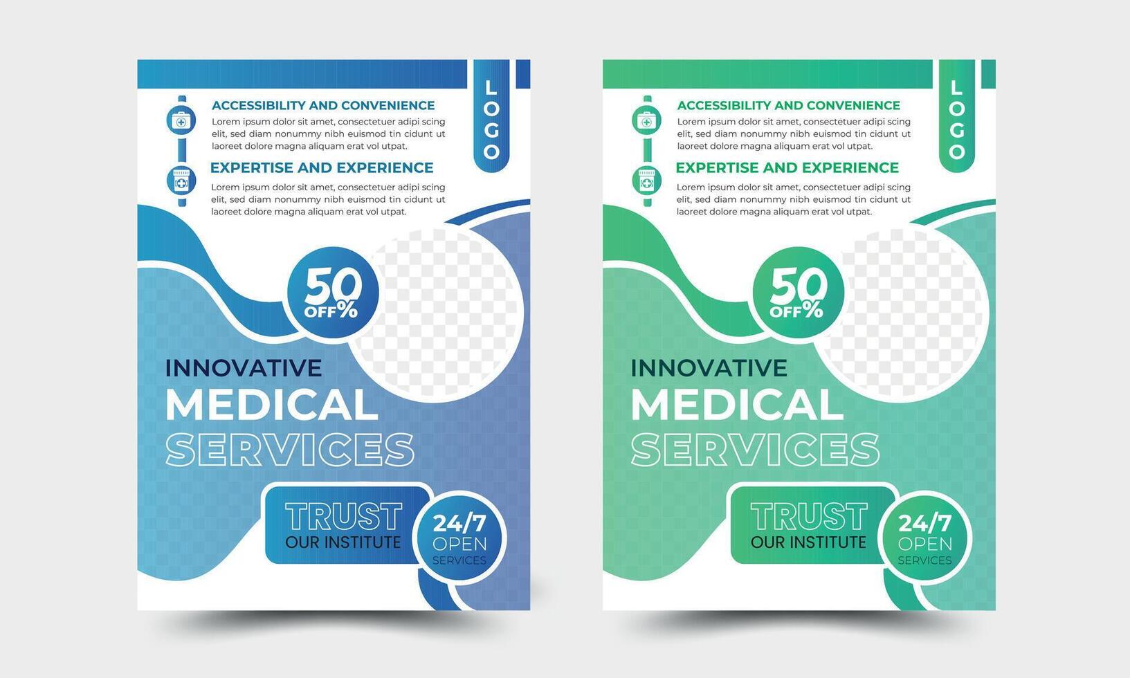 Corporate Business Flyer poster pamphlet brochure cover design layout background, two colors scheme in A4 size vector