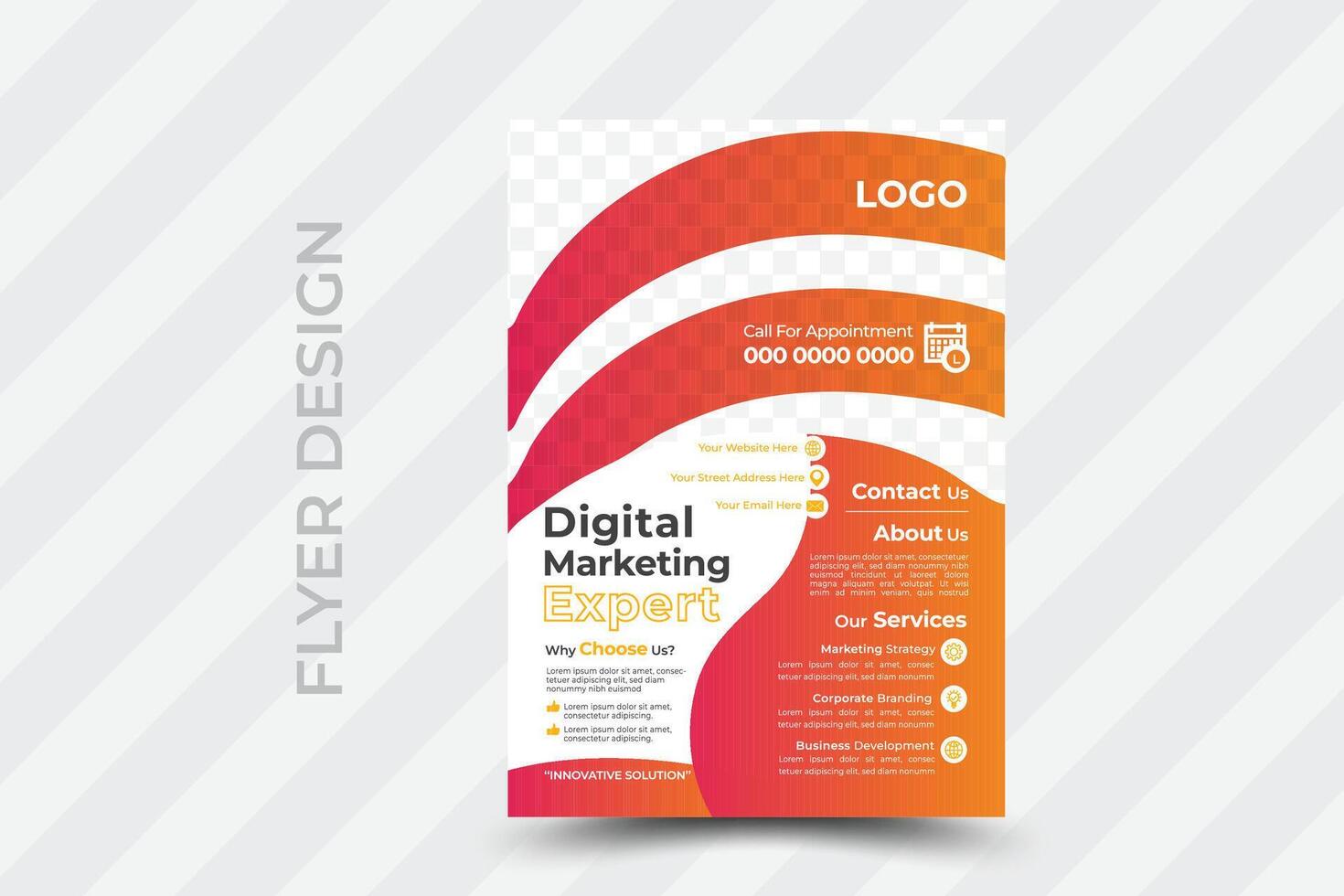 Creative corporate business flyer template,Corporate Business flyer template, Flyer Template Geometric shape used for business poster layout,business flyer template with minimalist layout vector
