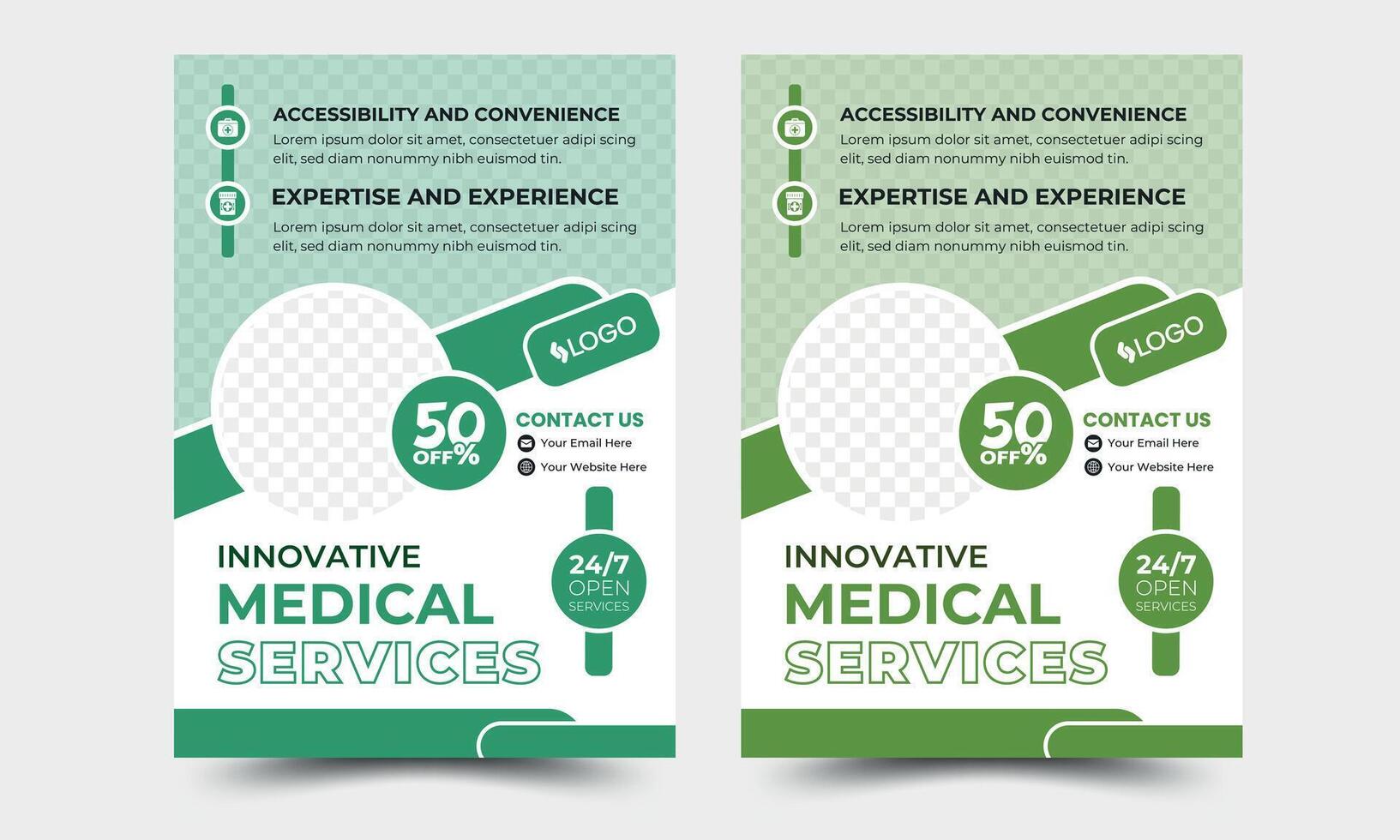 Corporate Business Flyer poster pamphlet brochure cover design layout background, two colors scheme in A4 size vector